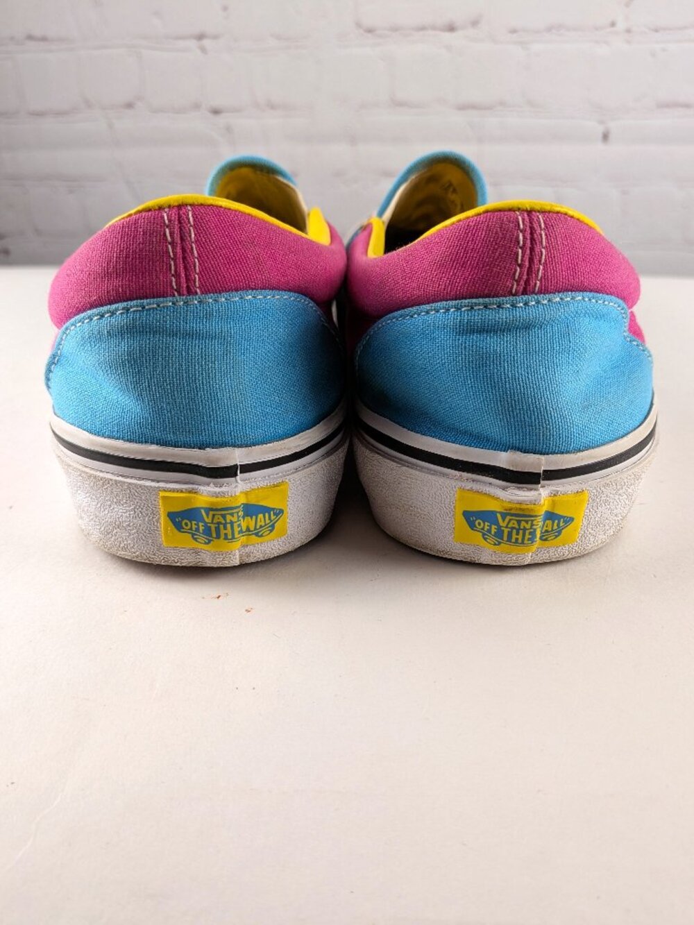 Vans Crazy Checkered Multicolor Slip-Ons Size 10 Women/8.5 Men - Picture 8 of 13